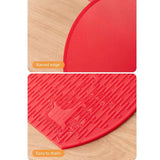 D Shape Double Sided Antibacterial Cutting Board Non Slip Kitchen Chopping Board with Draining Back-pink In Australia - Darrahopens