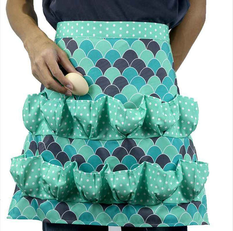 Egg Gathering Apron with Multi Pockets, Farm Chicken Egg Collecting Waist Apron, Waterproof Egg Holder Apron for Backyard Poultry Farmers In Australia - Darrahopens