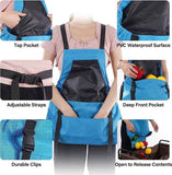 Garden Harvest Apron with Large Detachable Harvest Pouch, Adjustable Shoulder Strap Fruit Vegetable Picking Waist Apron, Multi Use Gardening Gathering Apron for Backyard Farmer-blue In Australia - Darrahopens