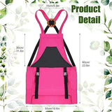 Garden Harvest Apron with Large Detachable Harvest Pouch, Adjustable Shoulder Strap Fruit Vegetable Picking Waist Apron, Multi Use Gardening Gathering Apron for Backyard Farmer-pink In Australia - Darrahopens