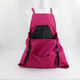 Garden Harvest Apron with Large Detachable Harvest Pouch, Adjustable Shoulder Strap Fruit Vegetable Picking Waist Apron, Multi Use Gardening Gathering Apron for Backyard Farmer-pink