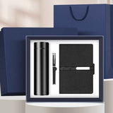 Corporate Gift Set Insulated Water Bottle Notebook Pen, Business Executive Office Gift Box Set-black In Australia - Darrahopens