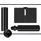 Luxury Corporate Gift Set Temperature Display Bottle Auto Umbrella Notebook, Premium Business Office Gift Hamper, All Weather Practical Employee Client Present-black In Australia - Darrahopens