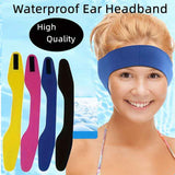 Waterproof Swimming Ear Protection Headband Neoprene Adjustable Hair Band For Shower Pool Kids Adults-Black In Australia - Darrahopens