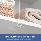 8-Pack Clear Shelf Dividers, Perfect for Sweaters, Shirts, and Handbags in Bedrooms and Kitchens – Adjustable Acrylic Bookshelf Organizers In Australia - Darrahopens