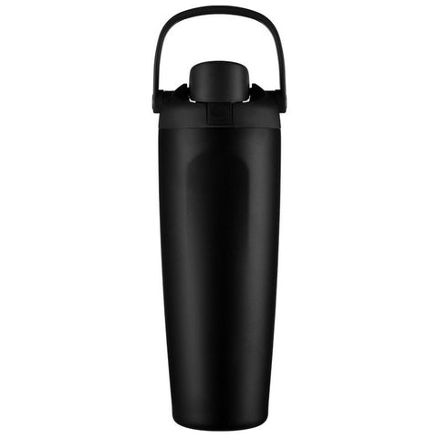 Portable Insulated Travel Mug Stainless Steel Leakproof Thermal Water Cup with Carry Clip for Outdoor Gym-Black In Australia - Darrahopens