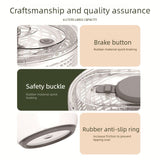 6L Manual Salad Spinner with One Touch Brake Button, Large Capacity Vegetable Fruit Dryer Washer for Kitchen In Australia - Darrahopens