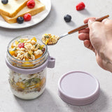 6 Pack Overnight Oats Containers with Lids and Spoons,Large Capacity Airtight Jars for Milk, Cereal, Fruit In Australia - Darrahopens
