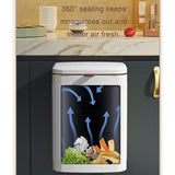 8L Wall Mounted Press Rubbish Bin, Slim Under Sink Hanging Waste Bin, Press Lid Trash Can for Kitchen Bathroom, Space Saving Cabinet Bin-Black