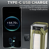 IPX4 Waterproof Camping Lantern Rechargeable Portable Outdoor LED Light with Power Indicator In Australia - Darrahopens