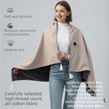 USB Heated Shawl Wrap Blanket, Portable Electric Heating Poncho for Office Desk, Travel & Lounging-cream In Australia - Darrahopens