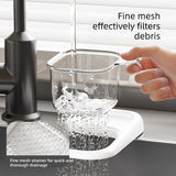 Kitchen Sink Drain Basket with Lid, Multifunctional Food Catcher Waste Filter Container for Countertop-cream In Australia - Darrahopens