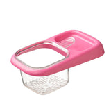 Kitchen Sink Drain Basket with Lid, Multifunctional Food Catcher Waste Filter Container for Countertop-rose In Australia - Darrahopens