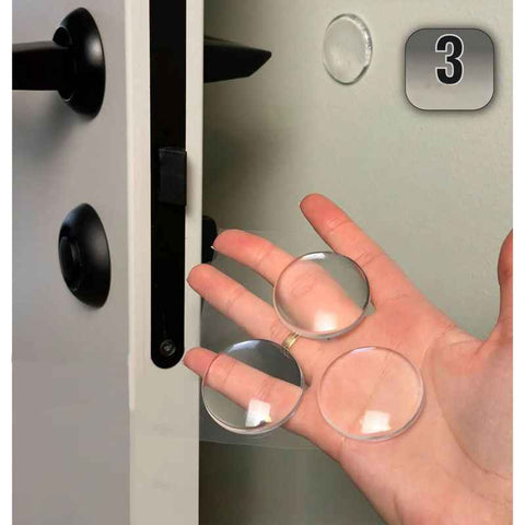 Silicone anti-collision bumpers for door handles and refrigerators.