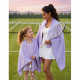 Dual-Sided Quick-Dry Sports Bath Towel – Absorbent, Perfect for Gym, Swimming & Beach-Purple-50*120cm In Australia - Darrahopens