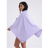 Dual-Sided Quick-Dry Sports Bath Towel – Absorbent, Perfect for Gym, Swimming & Beach-Purple-50*120cm In Australia - Darrahopens