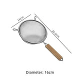 Large Stainless Steel Strainer Colander – Household Kitchen Sieve, 16cm Diameter