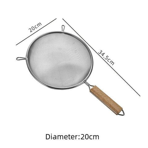 Large Stainless Steel Strainer Colander – Household Kitchen Sieve, 20cm Diameter In Australia - Darrahopens