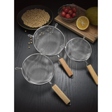 Large Stainless Steel Strainer Colander – Household Kitchen Sieve, 20cm Diameter In Australia - Darrahopens