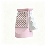 3D printed desktop ornament of a one-handed can opener, for beverages.Pink