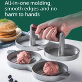Double-Cavity Kitchen Hamburger Press for Home Use