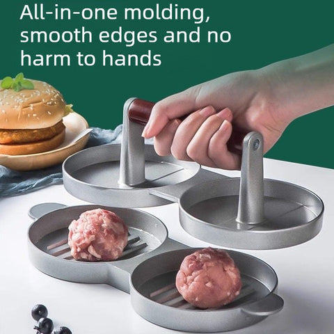 Double-Cavity Kitchen Hamburger Press for Home Use