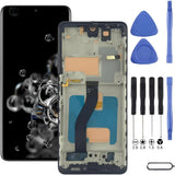 Samsung Galaxy S20 Ultra 5G Screen Replacement with Frame, 6.9" Curved Dynamic AMOLED 2X Touch Digitizer, Full Repair Tool Kit & Tempered Glass Protector for SM‑G988U SM‑G988U1 SM‑G988A SM‑G988W