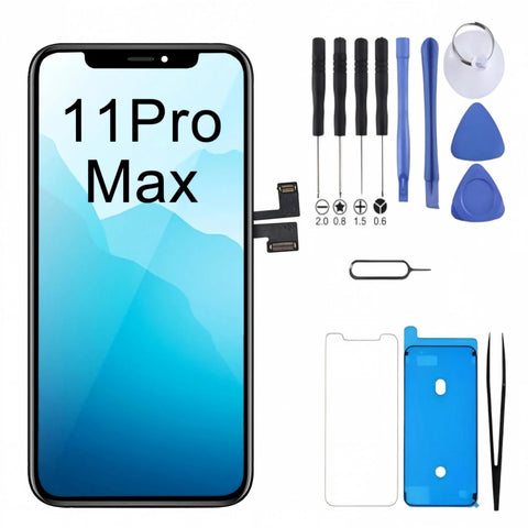 iPhone 11 Pro Max Screen Replacement 6.5" Incell LCD Touch Digitizer with Repair Tools for iPhone 11 Pro Max A2161 A2218 A2220
