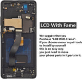 Samsung Galaxy S21 Ultra 5G Screen Replacement with Frame, 6.8" Dynamic AMOLED 2X Curved Touch Digitizer, Full Repair Tool Kit & Tempered Glass Protector for SM-G998U SM-G998A SM-G998W