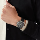 Hugo Boss 1513816 Champion Men's Watch, 44mm Silver Stainless Steel Chronograph Wrist Watch for Men, 100M Water Resistant