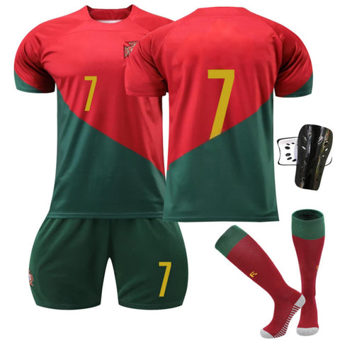 Children’s Football Sport Outfit 3‑Piece Kit, Short Sleeve Soccer Jersey Shorts Socks Set for 120‑130cm Boys Girls In Australia - Darrahopens
