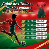 Children’s Football Sport Outfit 3‑Piece Kit, Short Sleeve Soccer Jersey Shorts Socks Set for 120‑130cm Boys Girls In Australia - Darrahopens