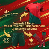 Children’s Football Sport Outfit 3‑Piece Kit, Short Sleeve Soccer Jersey Shorts Socks Set for 120‑130cm Boys Girls In Australia - Darrahopens