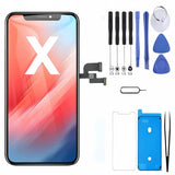 iPhone X Screen Replacement, 5.8 Inch Incell LCD Display Touch Screen Digitizer with Full Repair Tool Kit & Tempered Glass, for iPhone X A1865 A1901 A1902 In Australia - Darrahopens