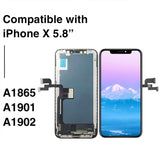 iPhone X Screen Replacement, 5.8 Inch Incell LCD Display Touch Screen Digitizer with Full Repair Tool Kit & Tempered Glass, for iPhone X A1865 A1901 A1902 In Australia - Darrahopens