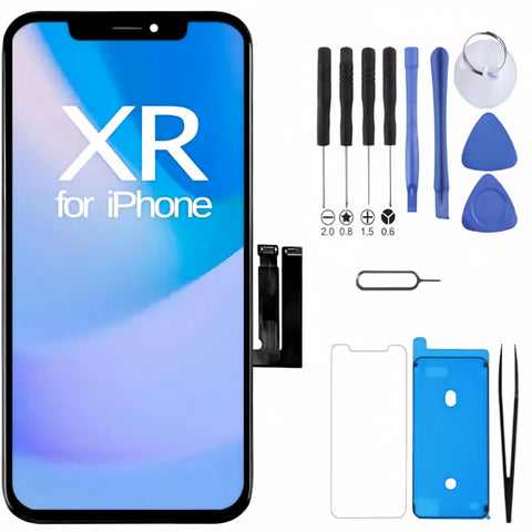 iPhone XR Screen Replacement, 6.1 Inch Incell LCD Display Touch Screen Digitizer with Full Repair Tool Kit & Tempered Glass, for iPhone XR A1984 A2105 A2106 A2107 In Australia - Darrahopens