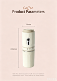 【Portable Electric Coffee Maker, All-in-One Grinder & Brewer with 7 External Adjustable Grind Settings, 1500mAh Rechargeable Battery, 304 Stainless Steel Cordless Drip Coffee Machine for Home Office Travel Camping】