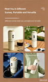 【Portable Electric Coffee Maker, All-in-One Grinder & Brewer with 7 External Adjustable Grind Settings, 1500mAh Rechargeable Battery, 304 Stainless Steel Cordless Drip Coffee Machine for Home Office Travel Camping】