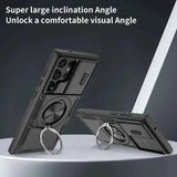 2-in-1 Magnetic Sliding Lens Case, Black for Samsung S23Ultra