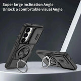 2-in-1 Magnetic Sliding Lens Case, Black for Samsung S26