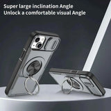 Red Warrior 2-in-1 Magnetic Sliding Lens Case grey for iPhone 14 Plus