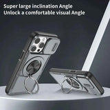 Red Warrior 2-in-1 Magnetic Sliding Lens Case grey for iPhone 15 Pro Max