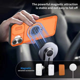 Red Warrior 2-in-1 Magnetic Sliding Lens Case Purple for iPhone 17