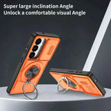 2-in-1 Magnetic Sliding Lens Case, Purple for Samsung S26