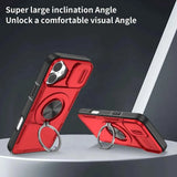 Red Warrior 2-in-1 Magnetic Sliding Lens Case Red for iPhone 17