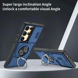 2-in-1 Magnetic Sliding Lens Case, Blue for  Samsung S25Ultra