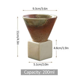 200mL Japanese Pottery Mug Coffee Mug Latte Cup with Base Ceramic Mug