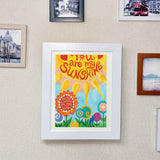 Children's Art Wooden Frame Photo Frame Decorative Photo Frame Kids Art Frames