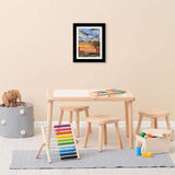 Children's Art Wooden Frame Photo Frame Decorative Photo Frame Kids Art Frames
