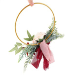 Metal Garland Wedding Bridesmaids Hand Silk Flower Garland Home Decoration Lintel Garland